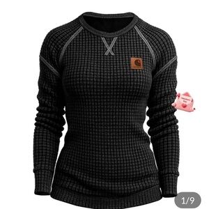 Carhartt Black Waffle Knit Pullover